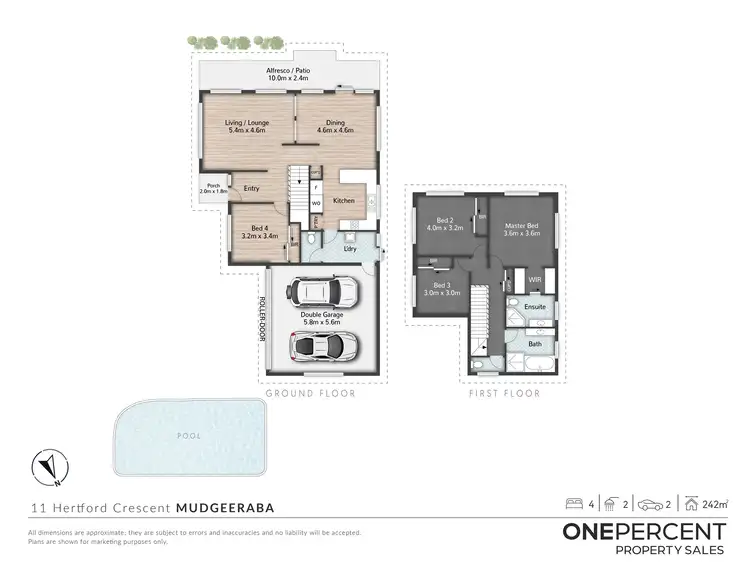 Floorplan of Homely house listing, 11 Hertford Crescent, Mudgeeraba QLD 4213