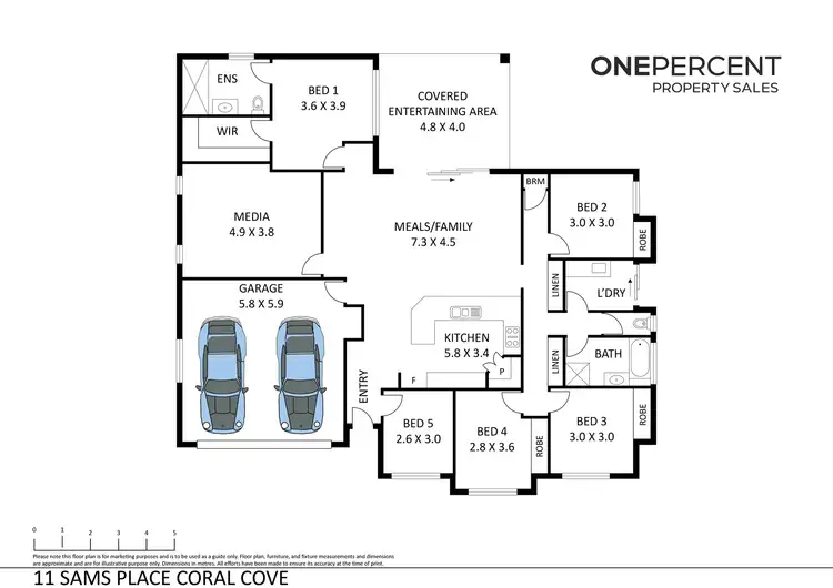 Floorplan of Homely house listing, 11 Sams Place, Coral Cove QLD 4670