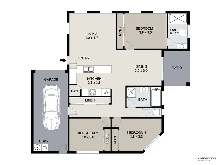 Floorplan of Homely house listing, 11 Gardenia Crescent, Kin Kora QLD 4680