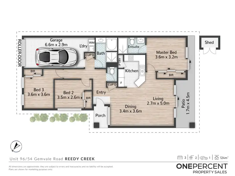 Floorplan of Homely townhouse listing, 96/54 Gemvale Road, Reedy Creek QLD 4227