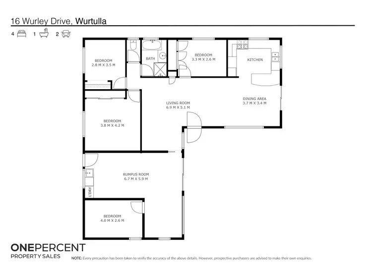 Floorplan of Homely house listing, 16 Wurley Drive, Wurtulla QLD 4575