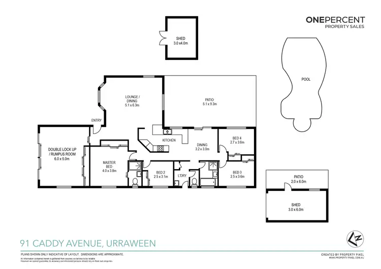 Floorplan of Homely house listing, 91 Caddy Avenue, Urraween QLD 4655