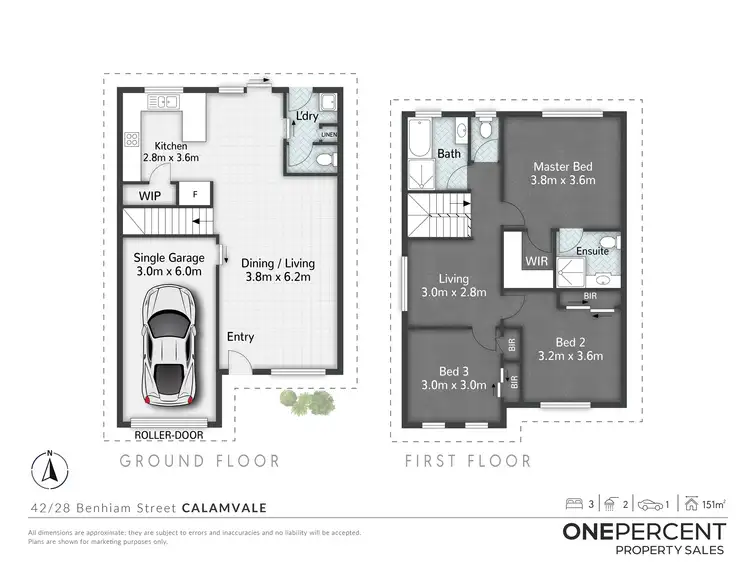 Floorplan of Homely townhouse listing, 42/28 Benhiam Street, Calamvale QLD 4116
