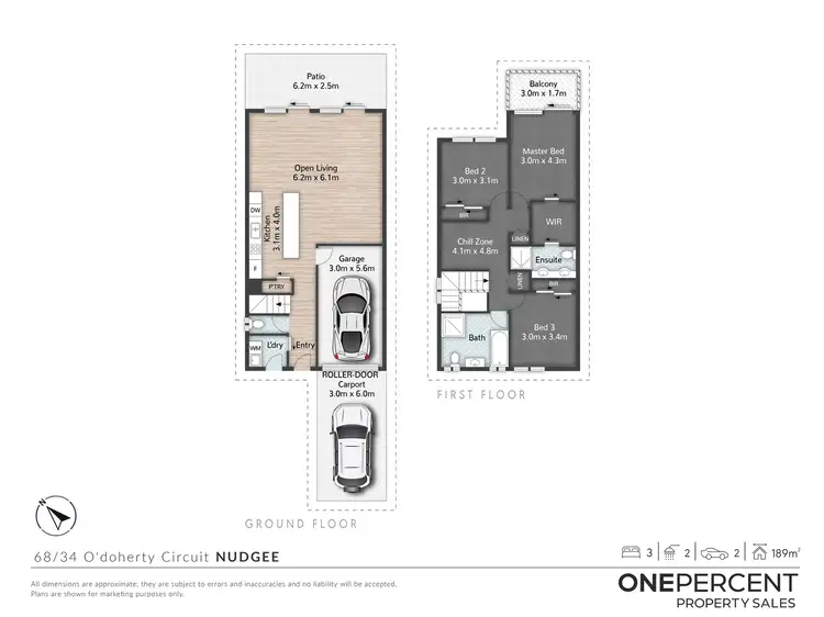 Floorplan of Homely townhouse listing, 68/34 O'Doherty Circuit, Nudgee QLD 4014