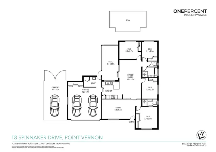 Floorplan of Homely house listing, 18 Spinnaker Drive, Point Vernon QLD 4655