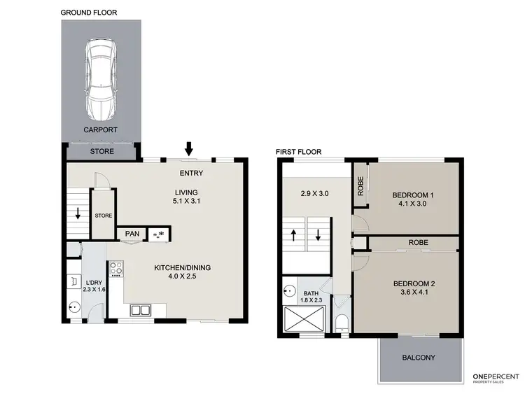 Floorplan of Homely townhouse listing, 13/28 Parkside Street, Tannum Sands QLD 4680