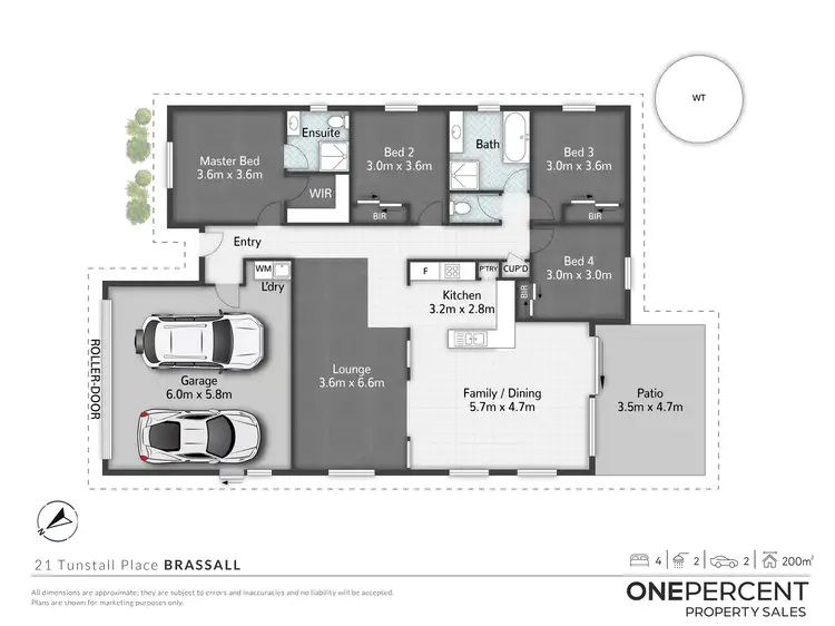 Floorplan of Homely house listing, 21 Tunstall Place, Brassall QLD 4305