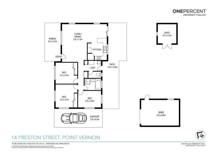 Floorplan of Homely house listing, 14 Preston Street, Point Vernon QLD 4655