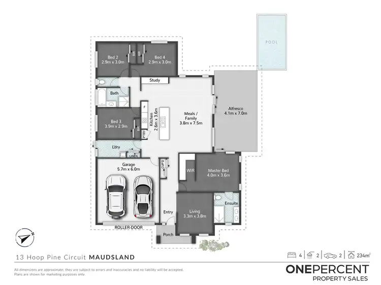 Floorplan of Homely house listing, 13 Hoop Pine Circuit, Maudsland QLD 4210