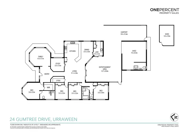 Floorplan of Homely house listing, 24 Gumtree Drive, Urraween QLD 4655