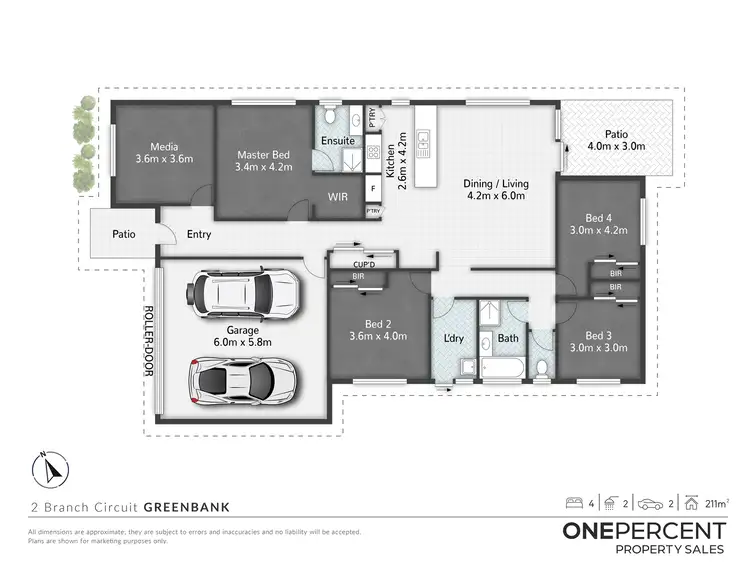 Floorplan of Homely house listing, 2 Branch Circuit, Greenbank QLD 4124