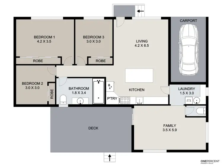 Floorplan of Homely house listing, 18 O'Malley Street, West Gladstone QLD 4680