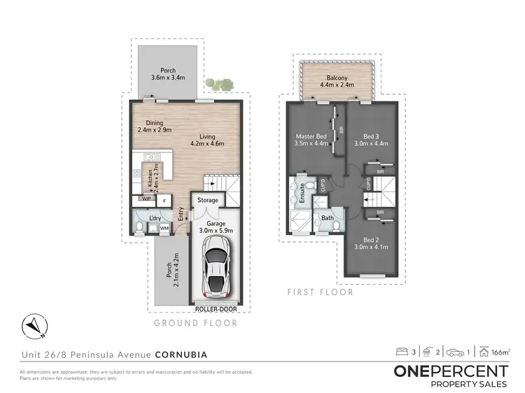Floorplan of Homely townhouse listing, 26/8 Peninsula Avenue, Cornubia QLD 4130
