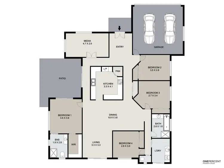 Floorplan of Homely house listing, 80 Emmadale Drive, New Auckland QLD 4680