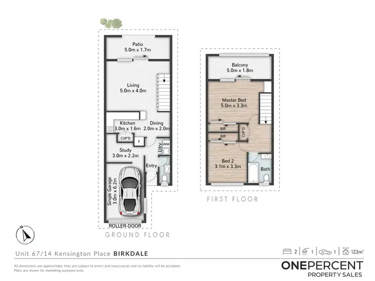 Floorplan of Homely townhouse listing, 67/14 Kensington Place, Birkdale QLD 4159