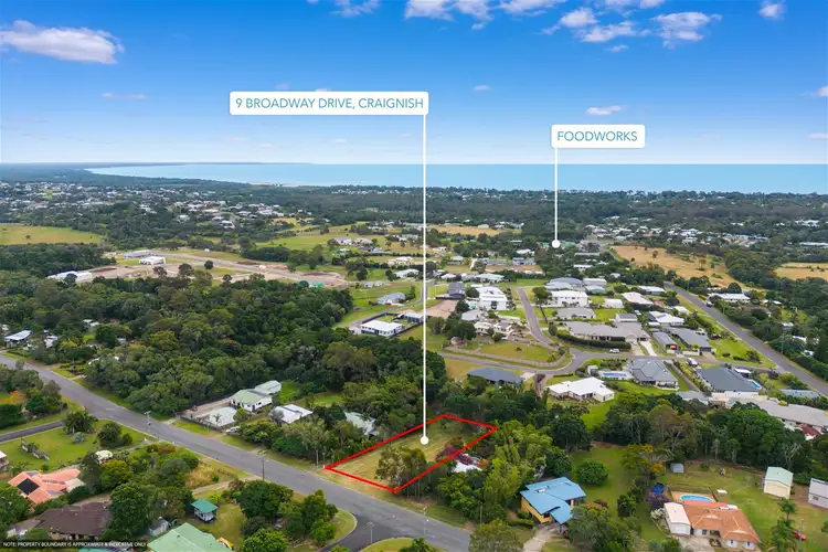 Floorplan of Homely land listing, 9 Broadway Drive, Craignish QLD 4655