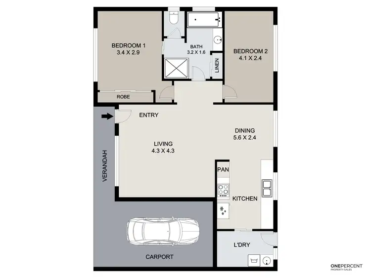 Floorplan of Homely block of units listing, 15 Carinya Drive, Clinton QLD 4680