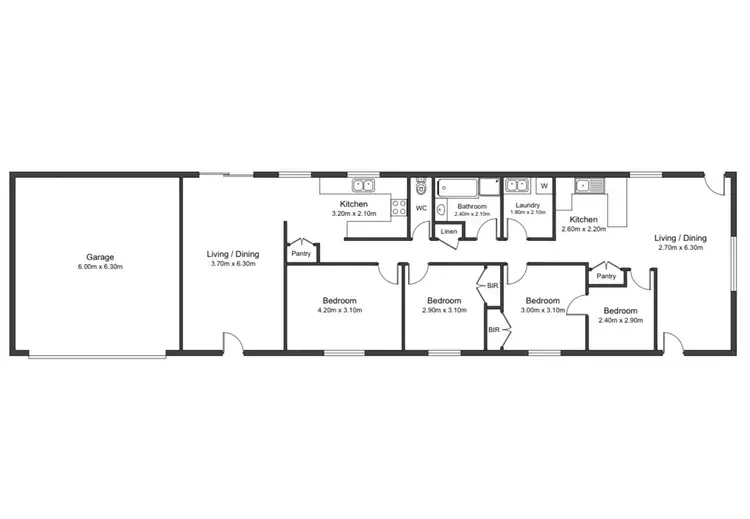 Floorplan of Homely house listing, 189 Philip Street, West Gladstone QLD 4680