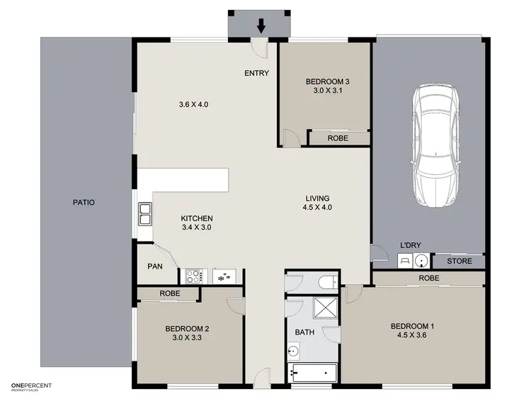 Floorplan of Homely unit listing, 10B Linhow  Crescent, Clinton QLD 4680