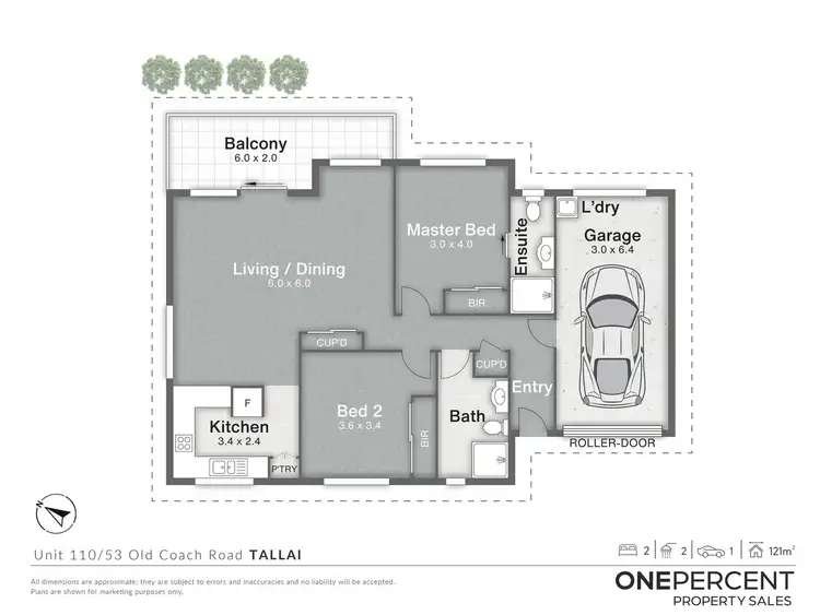 Floorplan of Homely unit listing, 110/53 Old Coach Road, Tallai QLD 4213