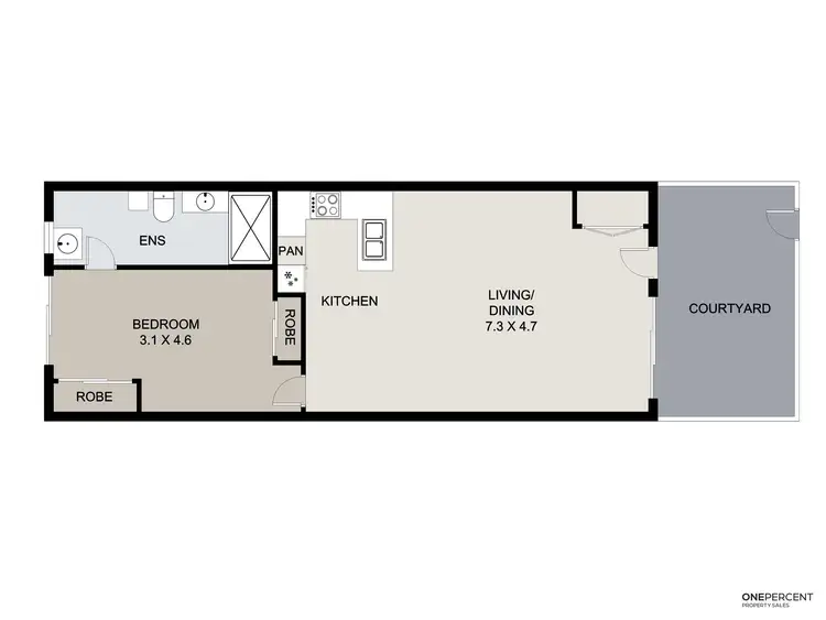 Floorplan of Homely unit listing, 13/24 Kent Street, West Gladstone QLD 4680