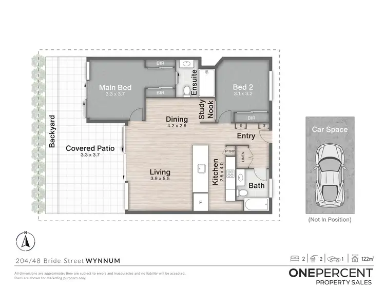 Floorplan of Homely apartment listing, 204/48 Bride Street, Wynnum QLD 4178