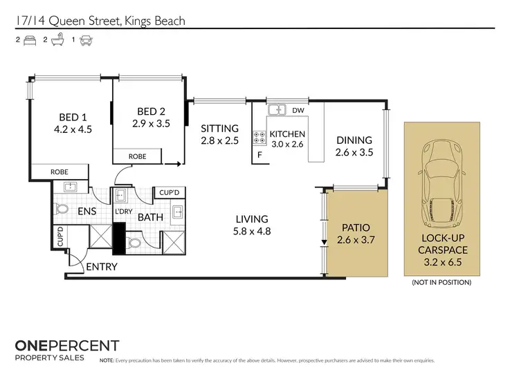 Floorplan of Homely unit listing, 17/14 Queen Street, Kings Beach QLD 4551