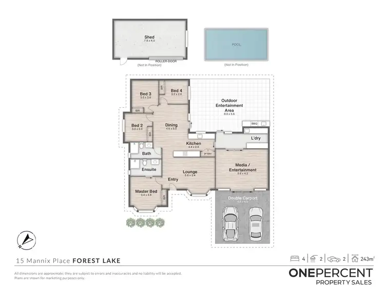 Floorplan of Homely house listing, 15 Mannix Place, Forest Lake QLD 4078