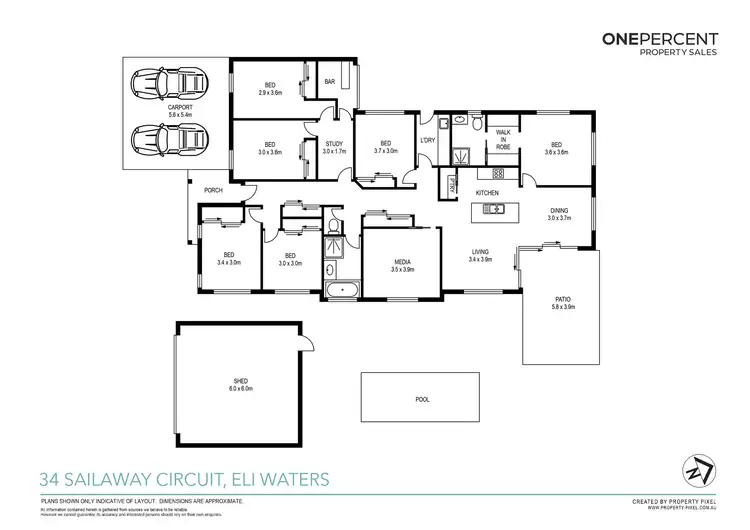 Floorplan of Homely house listing, 34 Sailaway Circuit, Eli Waters QLD 4655