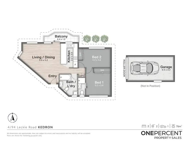Floorplan of Homely unit listing, 4/94 Leckie Road, Kedron QLD 4031