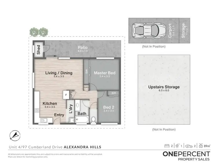 Floorplan of Homely villa listing, 4/97 Cumberland Drive, Alexandra Hills QLD 4161