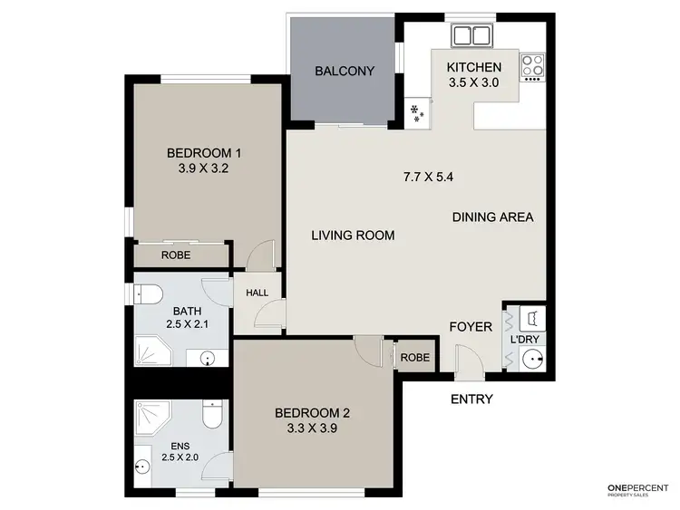 Floorplan of Homely unit listing, 23/47 Barney Street, Barney Point QLD 4680