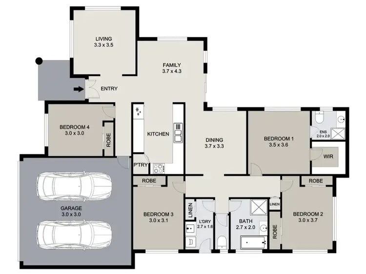 Floorplan of Homely house listing, 12 Sturt Court, Glen Eden QLD 4680