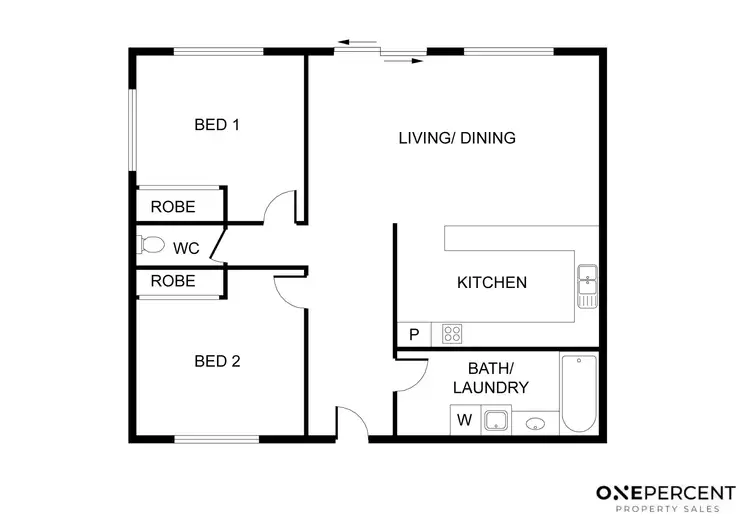 Floorplan of Homely unit listing, 4/16 Kent Street, West Gladstone QLD 4680