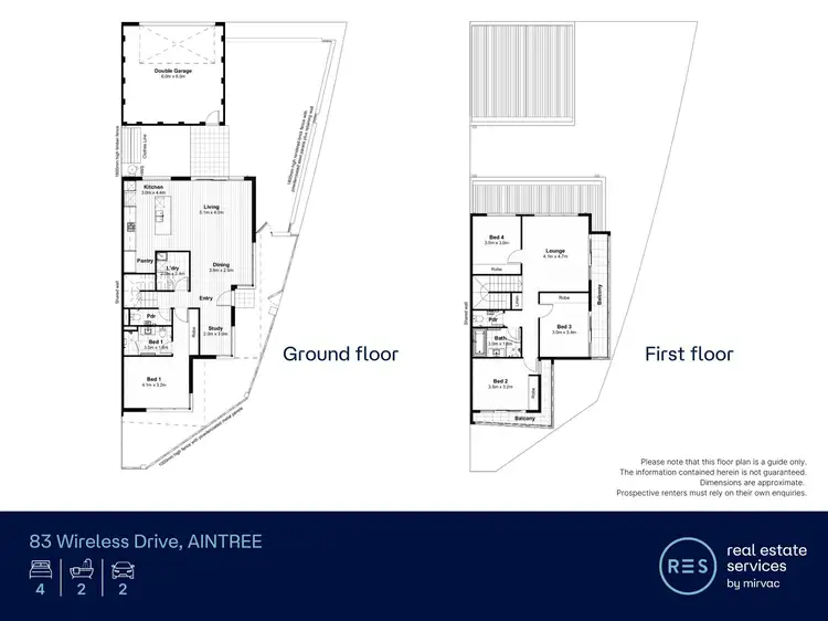Floorplan of Homely townhouse listing, 83 Wireless Drive, Aintree VIC 3336