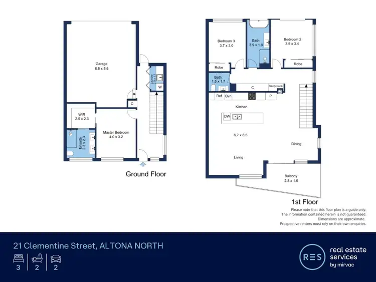 Floorplan of Homely townhouse listing, 21 Clementine Street, Altona North VIC 3025