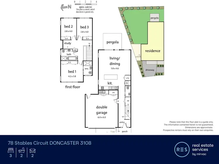 Floorplan of Homely townhouse listing, 78 Stables Circuit, Doncaster VIC 3108