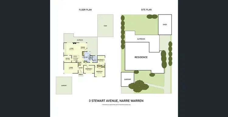 Floorplan of Homely house listing, 3 Stewart Avenue, Narre Warren VIC 3805