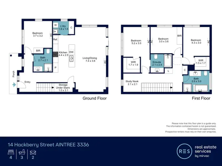 Floorplan of Homely townhouse listing, 14 Hackberry Street, Aintree VIC 3336
