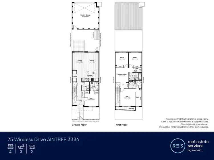 Floorplan of Homely townhouse listing, 75 Wireless Drive, Aintree VIC 3336