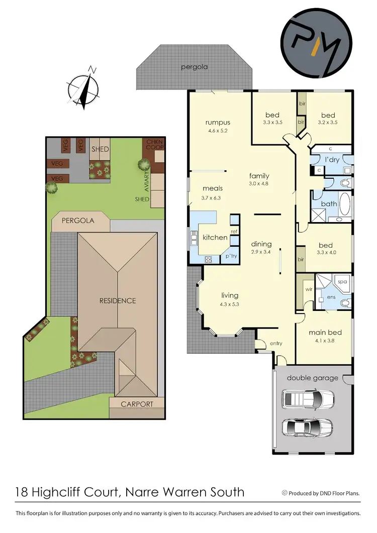 Floorplan of Homely house listing, 18 Highcliff Court, Narre Warren South VIC 3805