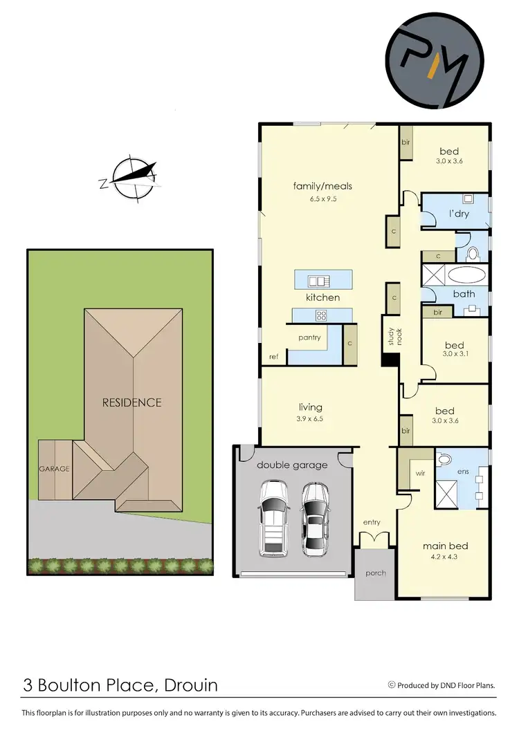 Floorplan of Homely house listing, 3 Boulton Place, Drouin VIC 3818