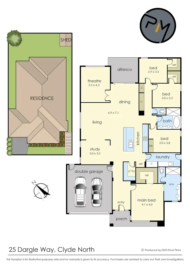 Floorplan of Homely house listing, 25 Dargle Way, Clyde North VIC 3978