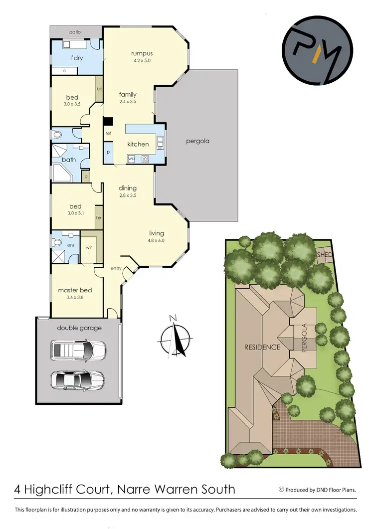 Floorplan of Homely house listing, 4 Highcliff Court, Narre Warren South VIC 3805