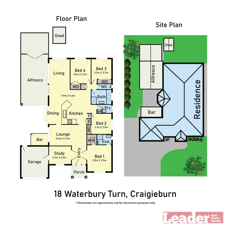 Floorplan of Homely house listing, 18 Waterbury Turn, Craigieburn VIC 3064