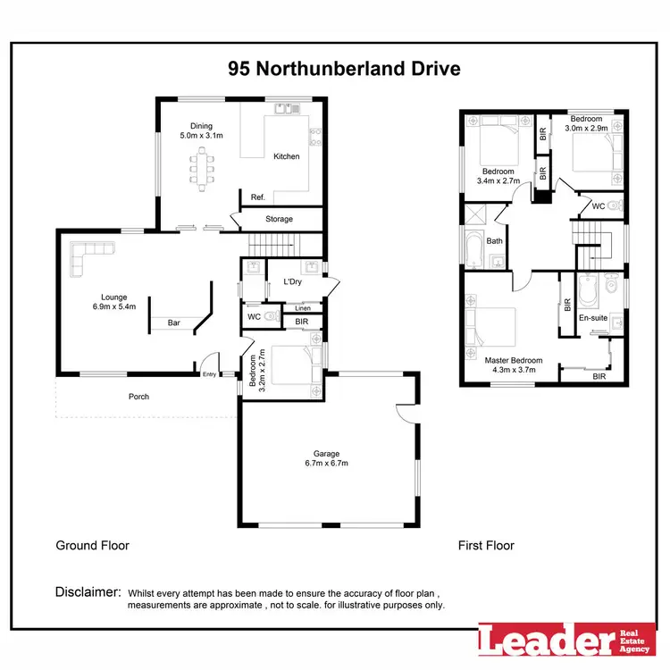Floorplan of Homely house listing, 95 Northumberland Drive, Epping VIC 3076