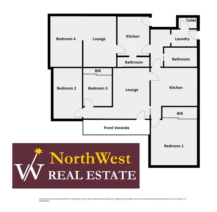 Floorplan of Homely house listing, 16 Gould Street, Warracknabeal VIC 3393