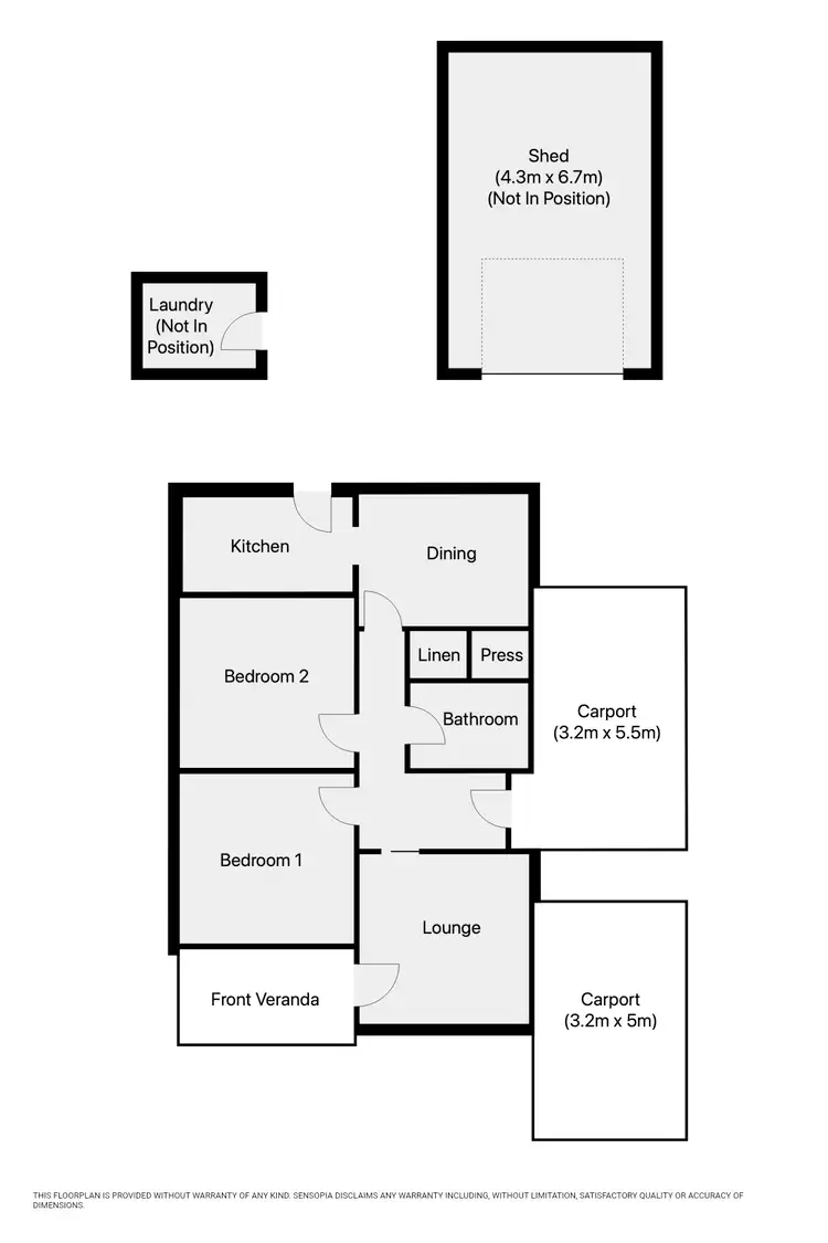 Floorplan of Homely house listing, 8A Kelsall Street, Warracknabeal VIC 3393