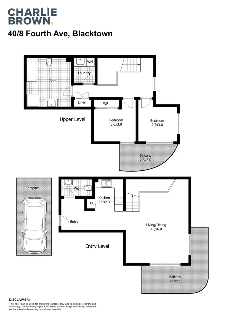 Floorplan of Homely unit listing, 40/8 Fourth Ave, Blacktown NSW 2148