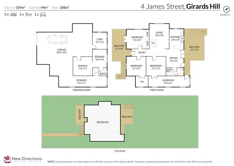 Floorplan of Homely house listing, 4 James Street, Girards Hill NSW 2480